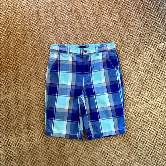 The Children's Place Other - EUC Blue Plaid Chino Shorts Childrens Plc